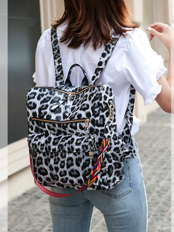 leopard backpack