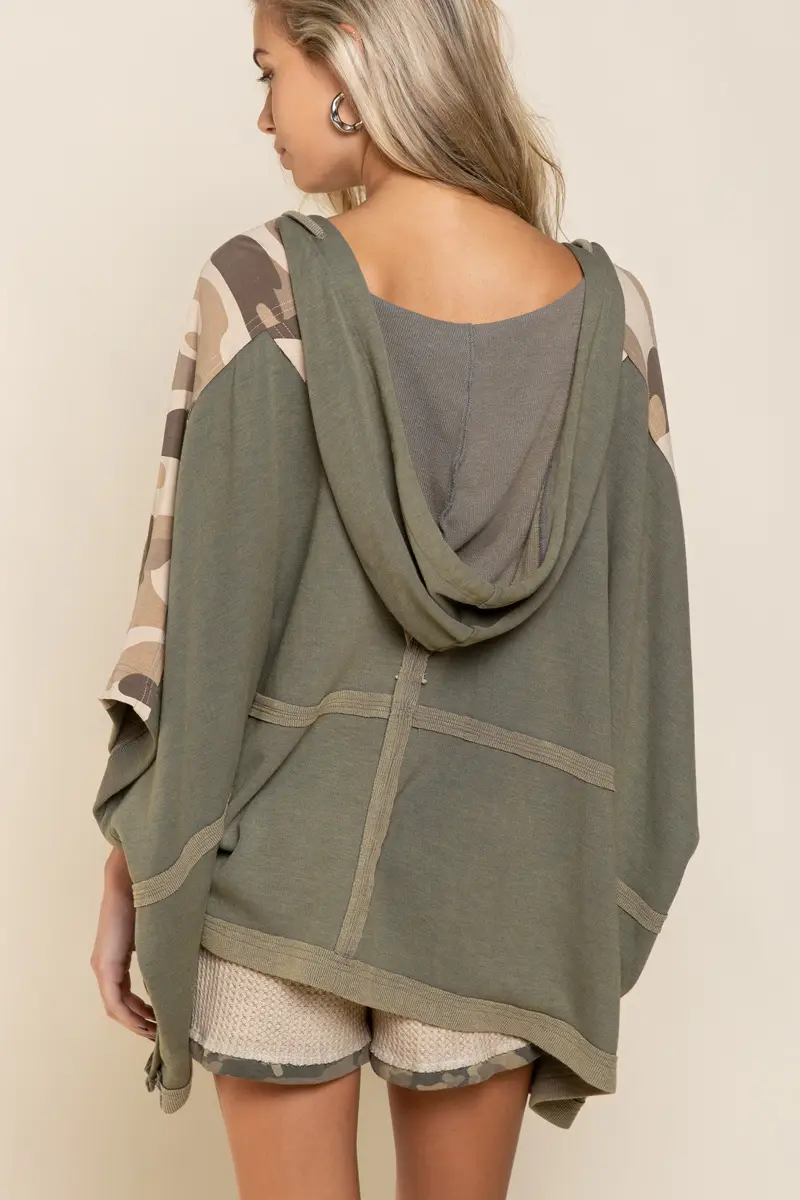 camouflage poncho
