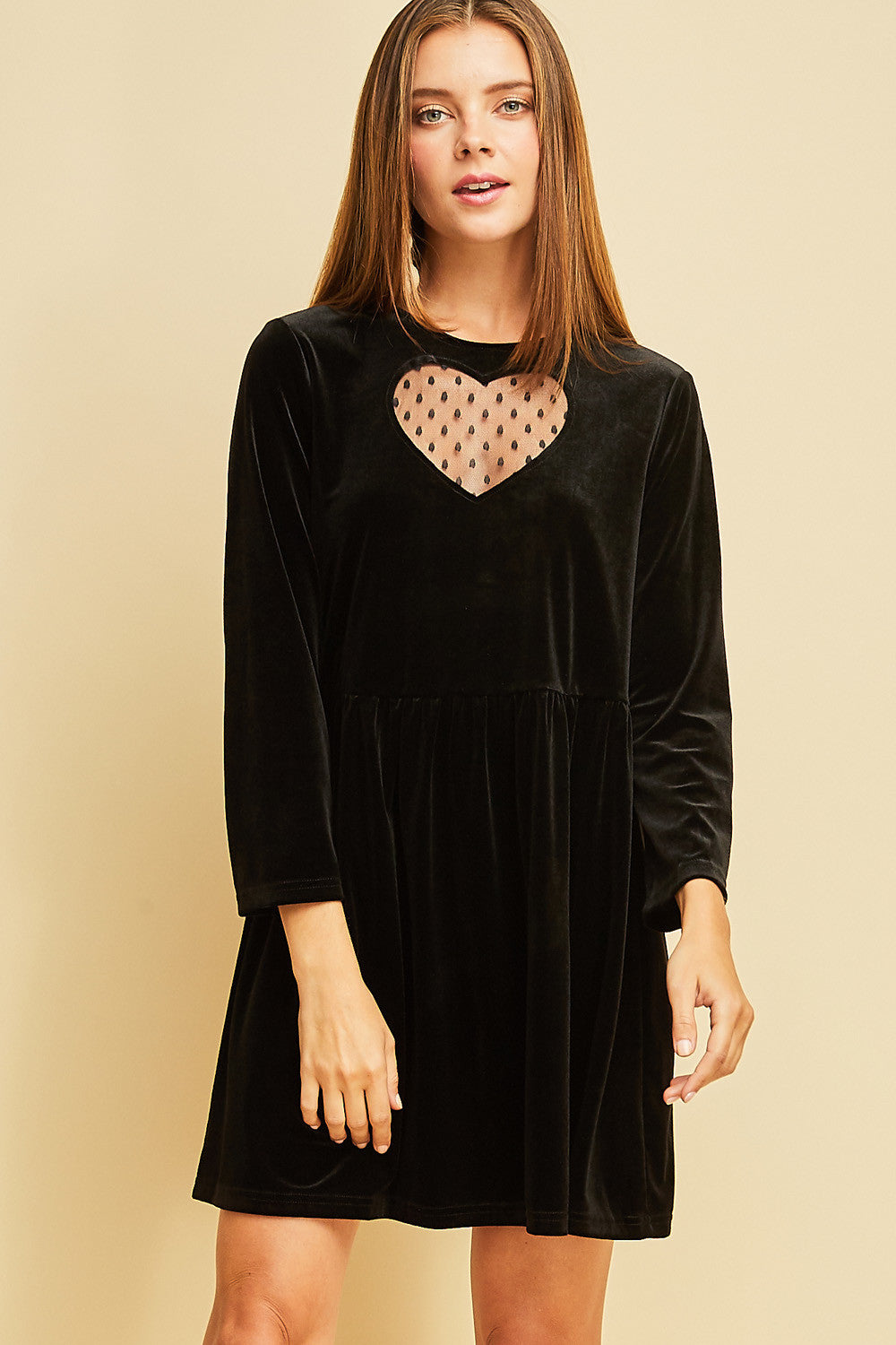 black velvet heart dress – All There Boutique