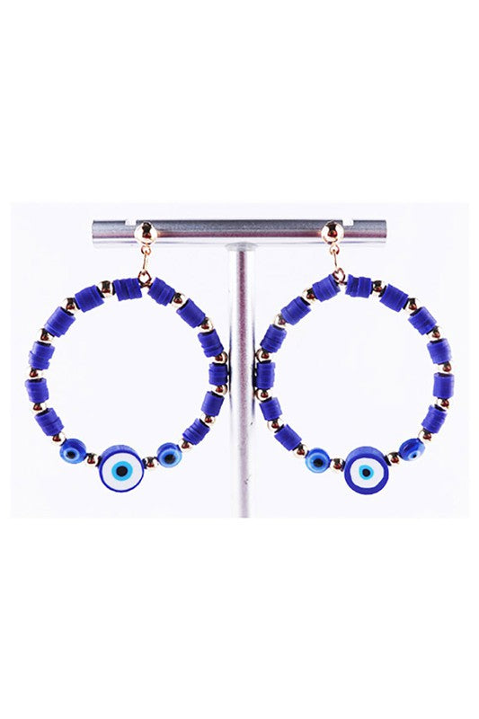 Blue Evil Eye earrings