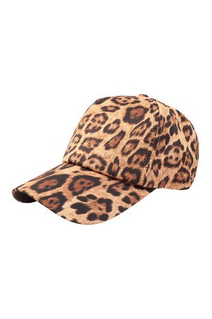 leopard baseball cap