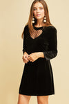 black velvet heart dress