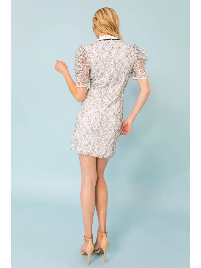 Lace mini dress